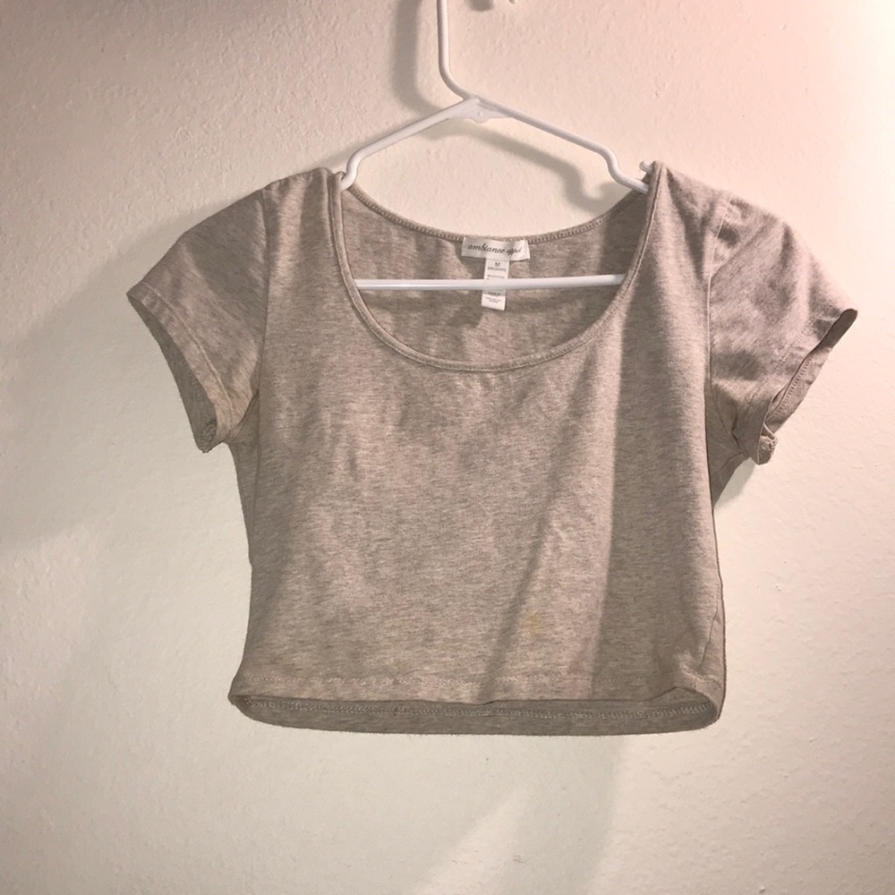 Tan cropped top